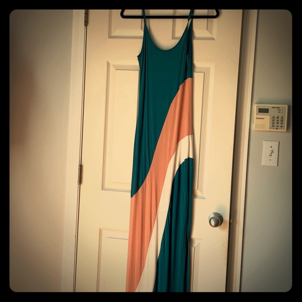 Colorblock Maxi Dress